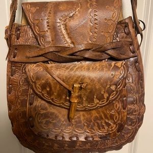 Genuine handmade leather purse